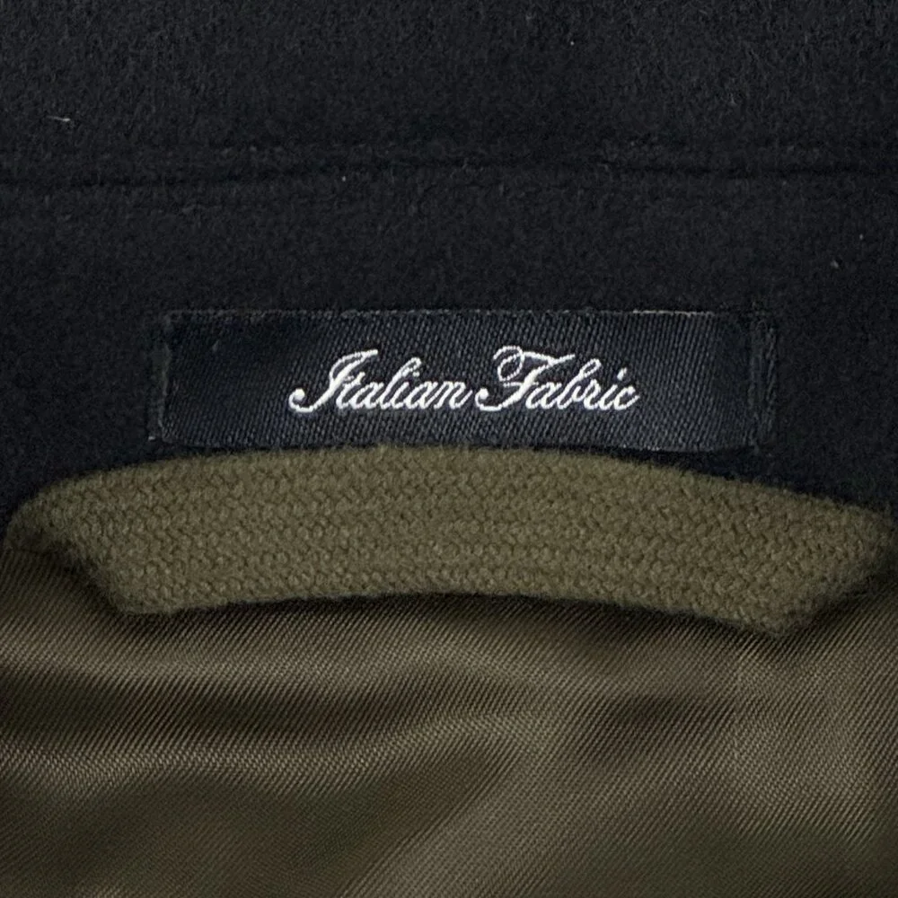 Todd Snyder Italian Wool Cashmere Cafe Jacket Men's XL Black Quiet Luxury $698 - Picture 6 of 14